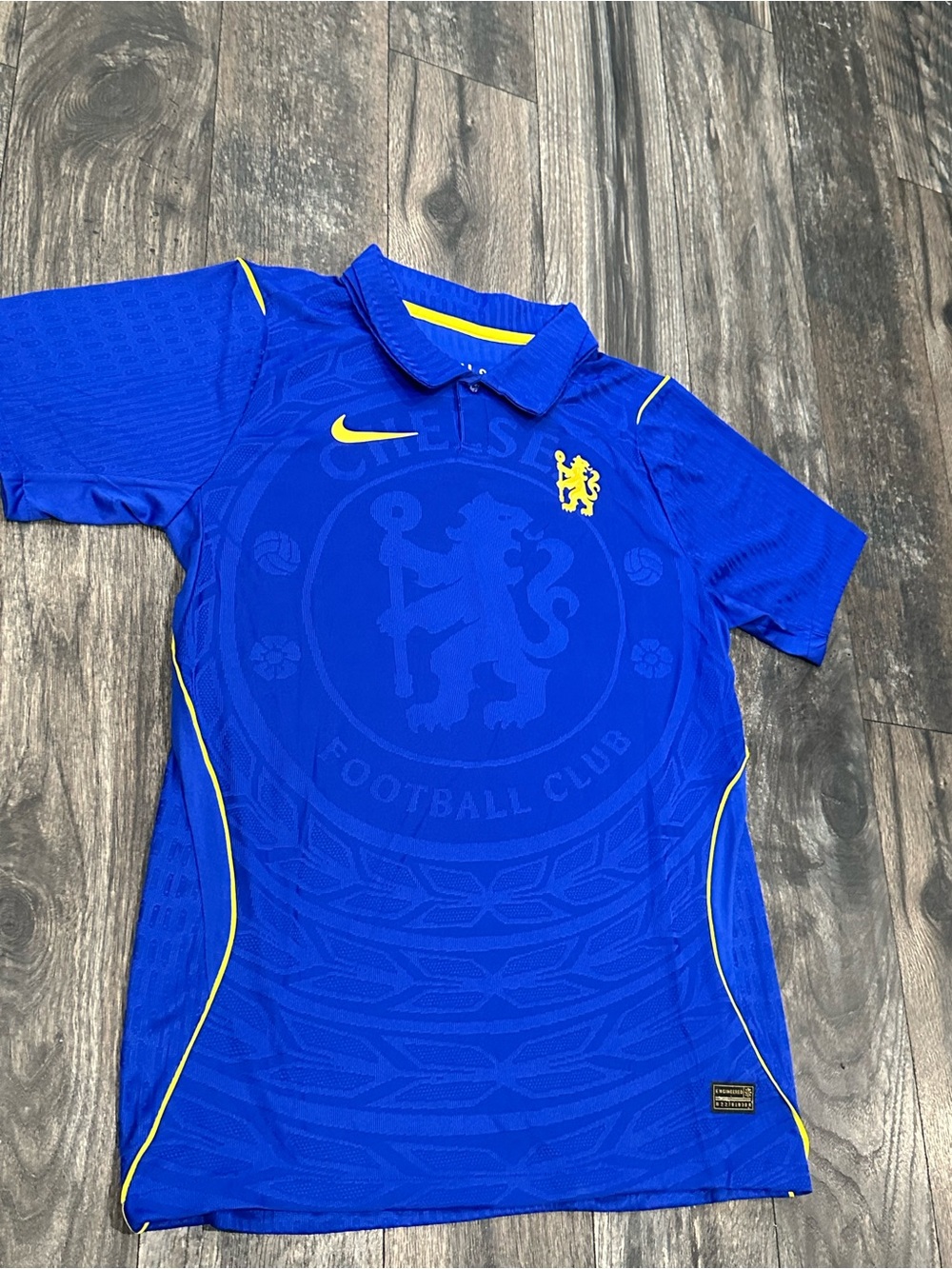 Nike Kids Chelsea Royal Blue Soccer Jersey with Yellow Accents